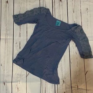 Lace sleeve top